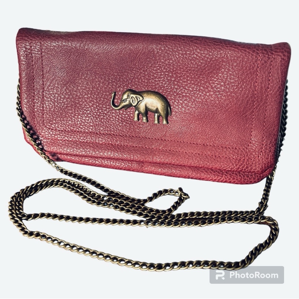 & Other Stories Chain Cross Body Bag Burgundy